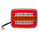 Lampa Stop Spate LED Dreptunghiulara Universala 12V/24V de 125 × 95 × 35 mm pentru Camion Remorca si Utilitare