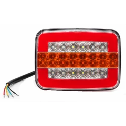 Lampa Stop Spate LED Dreptunghiulara Universala 12V/24V de 125 × 95 × 35 mm pentru Camion Remorca si Utilitare