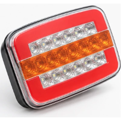 Lampa Stop Spate LED Dreptunghiulara Universala 12V/24V de 125 × 95 × 35 mm pentru Camion Remorca si Utilitare