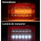 Lampa Stop Spate LED Dreptunghiulara Universala 12V/24V de 125 × 95 × 35 mm pentru Camion Remorca si Utilitare