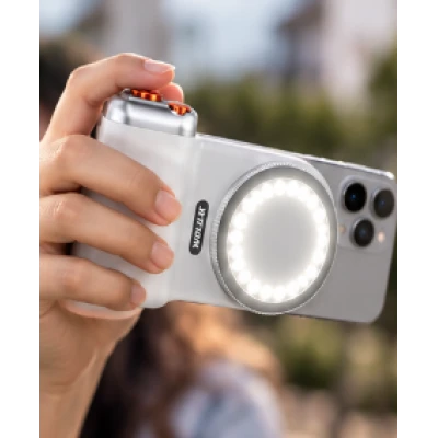 Suport Magnetic pentru Telefon cu Grip Foto si Lumina LED AS 50427