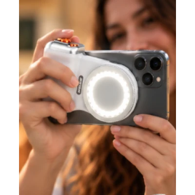 Suport Magnetic pentru Telefon cu Grip Foto si Lumina LED AS 50427