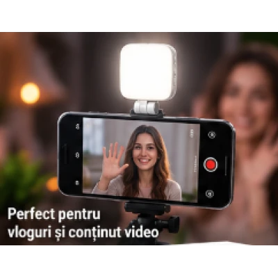 Lumina LED Magnetica pentru Telefon cu 40 LED si 3 Moduri de Lumina AS 32729