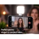 Lumina LED Magnetica pentru Telefon cu 40 LED si 3 Moduri de Lumina AS 32729