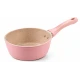 Mini Cratita tip ibric roz 16 cm cu maner ergonomic Interior antiaderent