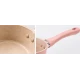 Mini Cratita tip ibric roz 16 cm cu maner ergonomic Interior antiaderent