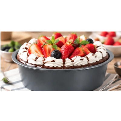 Tava Rotunda pentru Tort si Prajituri antiaderenta dimensiune 26,5 x 9,5 cm inalta