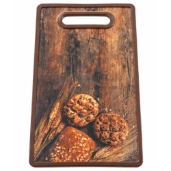 Tocator Dreptunghiular din PP cu Maner 37 × 23 cm Design Lemn