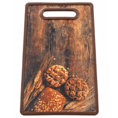 Tocator Dreptunghiular din PP cu Maner 37 × 23 cm Design Lemn