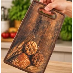 Tocator Dreptunghiular din PP cu Maner 37 × 23 cm Design Lemn