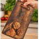 Tocator Dreptunghiular din PP cu Maner 37 × 23 cm Design Lemn