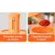Set 2 Recipiente pentru condimente cu Lingurita Integrata colorate