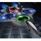 Jucarie Avion RC Starfighter 2.4 GHz Giroscop 4 Motoare Lumini LED 3 Trepte de Viteza 360