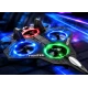 Jucarie Avion RC Starfighter 2.4 GHz Giroscop 4 Motoare Lumini LED 3 Trepte de Viteza 360