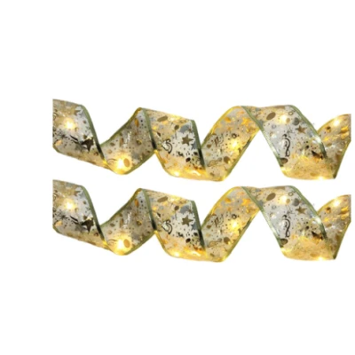 Panglica Luminoasa de Craciun 5M LED AURIE Alimentare la Priza decorativa