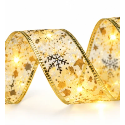 Panglica Luminoasa de Craciun 5M LED AURIE Alimentare la Priza decorativa