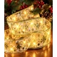 Panglica Luminoasa de Craciun 5M LED AURIE Alimentare la Priza decorativa