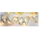 Panglica Luminoasa de Craciun 5M LED ARGINTIE Alimentare la Priza decorativa