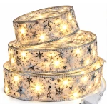 Panglica Luminoasa de Craciun 5M LED ARGINTIE Alimentare la Priza decorativa