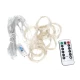 Instalatie Luminoasa Perdea LED 3 x 3 m cu 300 LED ALB CALD Telecomanda USB 10 siruri 1500 19