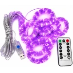 Instalatie Luminoasa Perdea LED 3 x 3 m cu 300 LED MOV Telecomanda USB 10 siruri 1500 19