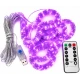 Instalatie Luminoasa Perdea LED 3 x 3 m cu 300 LED MOV Telecomanda USB 10 siruri 1500 19