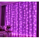 Instalatie Luminoasa Perdea LED 3 x 3 m cu 300 LED MOV Telecomanda USB 10 siruri 1500 19