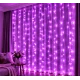 Instalatie Luminoasa Perdea LED 3 x 3 m cu 300 LED MOV Telecomanda USB 10 siruri 1500 19