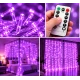 Instalatie Luminoasa Perdea LED 3 x 3 m cu 300 LED MOV Telecomanda USB 10 siruri 1500 19
