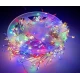 Instalatie Luminoasa LED MULTICOLORA cu 600 LED 30 metri fir alb cupru 1500 57 Decorativa