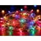 Instalatie Luminoasa LED MULTICOLORA cu 600 LED 30 metri fir alb cupru 1500 57 Decorativa