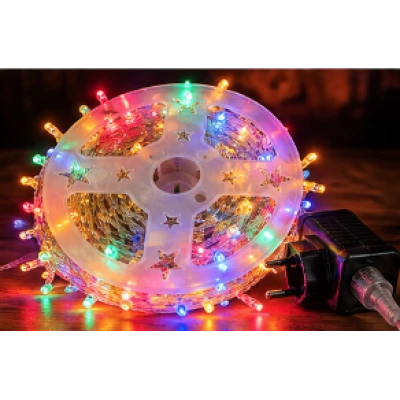 Instalatie Luminoasa LED MULTICOLORA cu 600 LED 30 metri fir alb cupru 1500 57 Decorativa