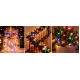 Instalatie Luminoasa LED MULTICOLORA cu 600 LED 30 metri fir alb cupru 1500 57 Decorativa