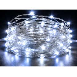 Instalatie Luminoasa LED ALB RECE cu 1000 LED 50 metri fir alb cupru 1500 58 Decorativa