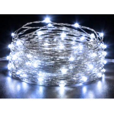 Instalatie Luminoasa LED ALB RECE cu 600 LED 30 metri fir alb cupru 1500 57 Decorativa