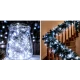 Instalatie Luminoasa LED ALB RECE cu 600 LED 30 metri fir alb cupru 1500 57 Decorativa