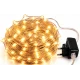Instalatie Luminoasa LED ALB CALD cu 1000 LED 50 metri fir alb cupru 1500 58 Decorativa