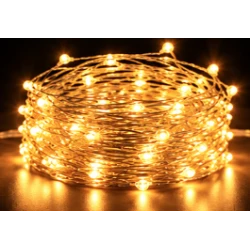 Instalatie Luminoasa LED ALB CALD cu 1000 LED 50 metri fir alb cupru 1500 58 Decorativa