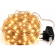 Instalatie Luminoasa LED ALB CALD cu 1000 LED 50 metri fir alb cupru 1500 58 Decorativa