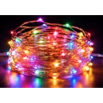 Instalatie Luminoasa LED MULTICOLOR cu 1000 LED 50 metri fir alb cupru 1500 58 Decorativa