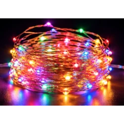 Instalatie Luminoasa LED MULTICOLOR cu 1000 LED 50 metri fir alb cupru 1500 58 Decorativa