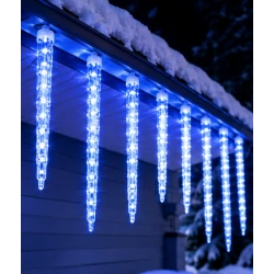 Instalatie de Craciun LED cu 8 Turturi Luminosi de 30 cm Lumina ALBASTRA 1500 20