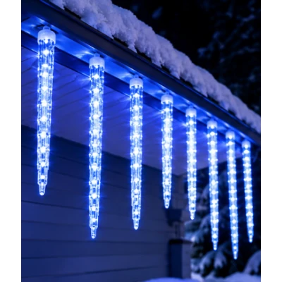 Instalatie de Craciun LED cu 8 Turturi Luminosi de 30 cm Lumina ALBASTRA 1500 20