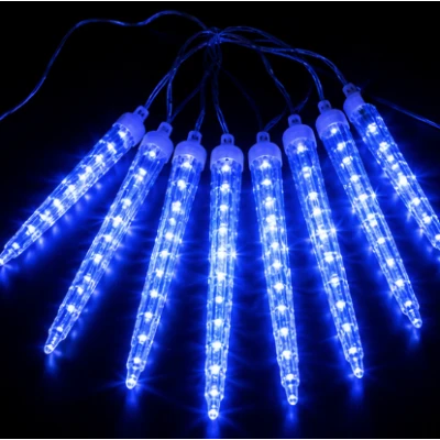 Instalatie de Craciun LED cu 8 Turturi Luminosi de 30 cm Lumina ALBASTRA 1500 20