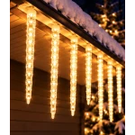 Instalatie de Craciun LED cu 8 Turturi Luminosi de 30 cm Lumina ALB CALD 1500 20