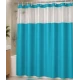 Perdea de Dus TURCOAZ din PEVA cu 12 Inele 178 x 183 cm Rezistenta la Apa