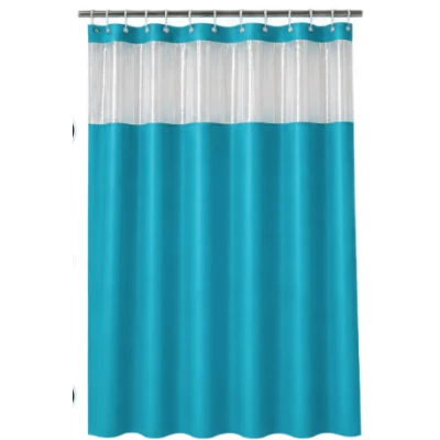 Perdea de Dus TURCOAZ din PEVA cu 12 Inele 178 x 183 cm Rezistenta la Apa