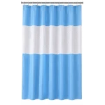 Perdea de dus PEVA 180 x 180 cm ALBASTRA cu transparent