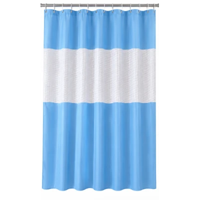Perdea de dus PEVA 180 x 180 cm ALBASTRA cu transparent