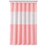 Perdea de dus PEVA 180 x 180 cm ROZ cu transparent